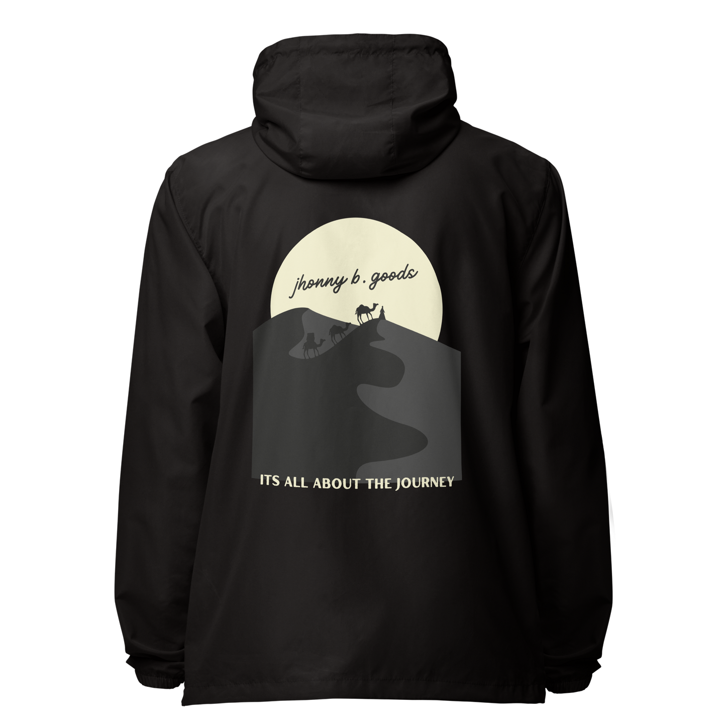 Men's Its all About The Journey  lightweight zip up windbreaker