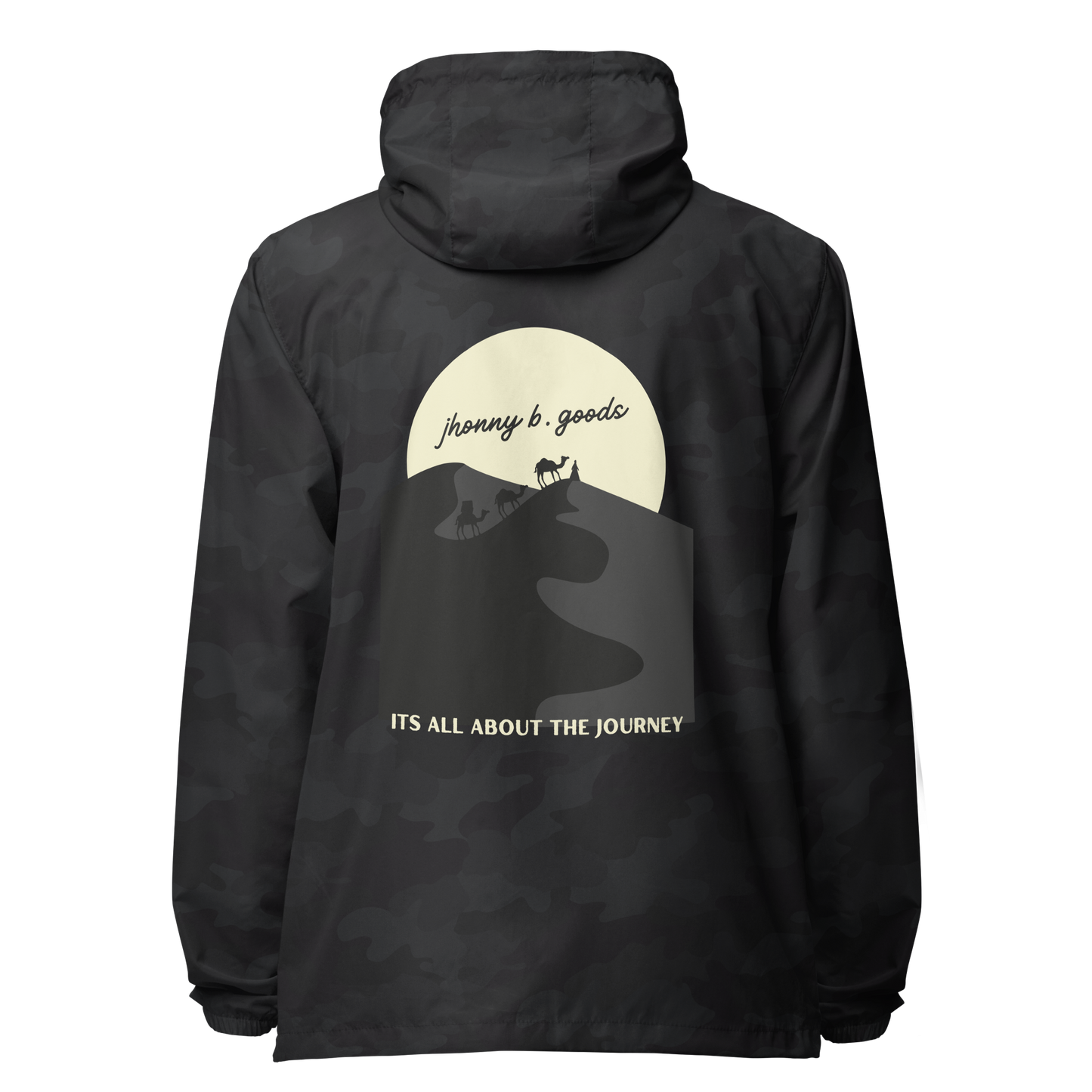 Men's Its all About The Journey  lightweight zip up windbreaker