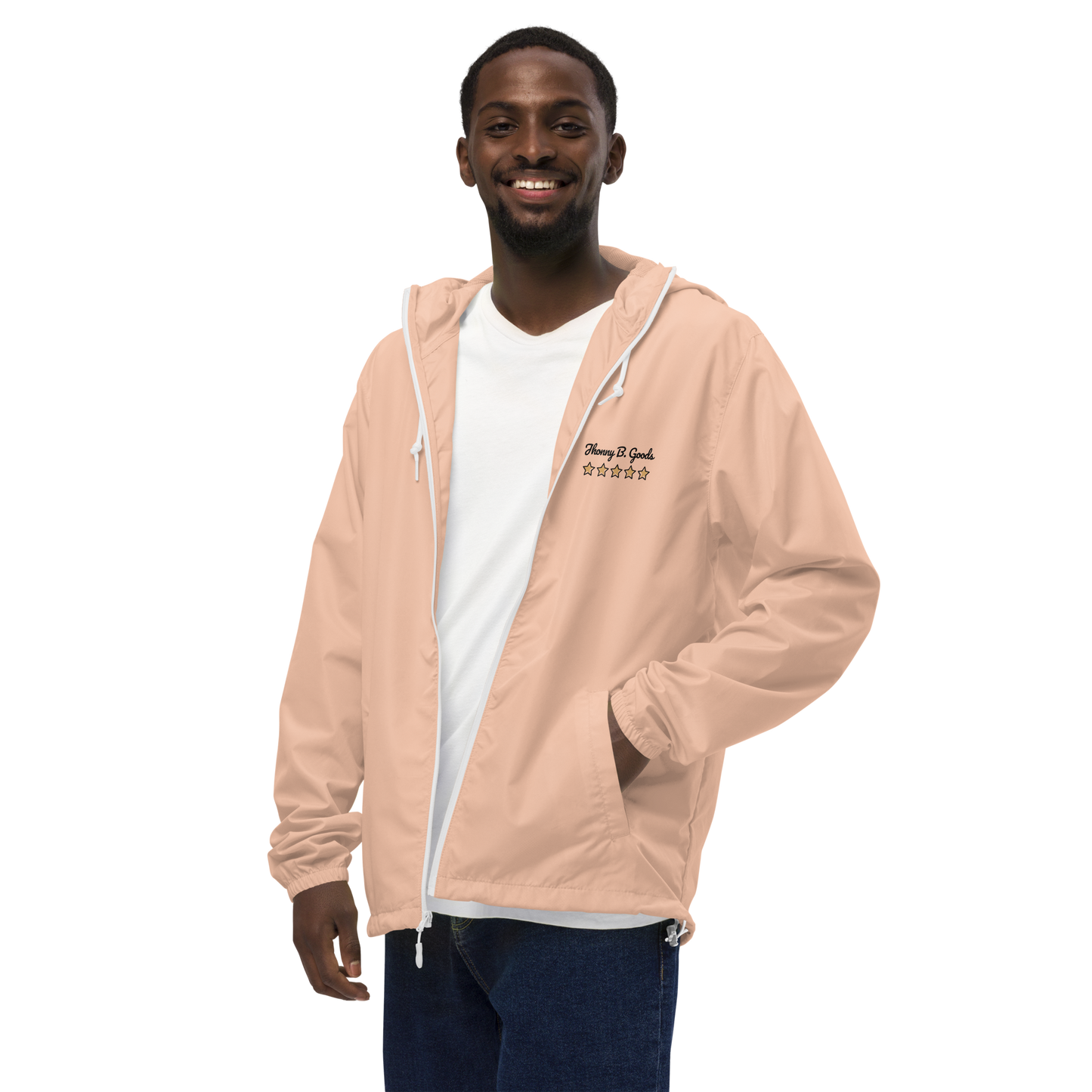 Men's Its all About The Journey  lightweight zip up windbreaker