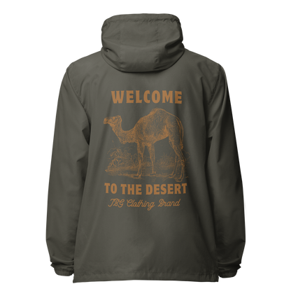 Men's Welcom to The Desert lightweight zip up windbreaker