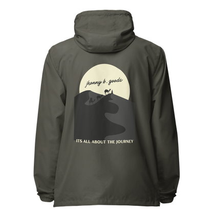 Men's Its all About The Journey  lightweight zip up windbreaker