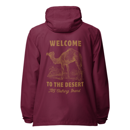 Men's Welcom to The Desert lightweight zip up windbreaker