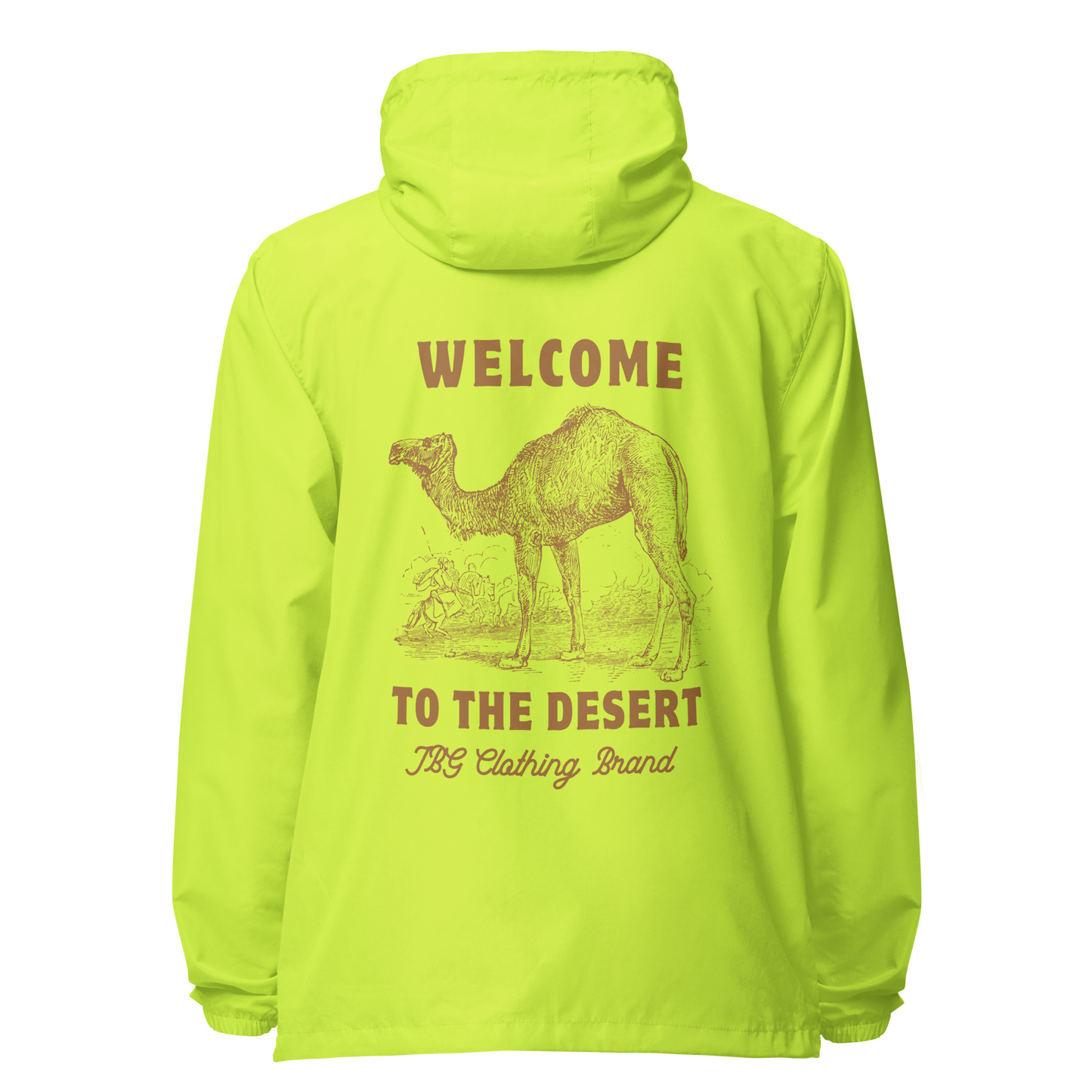 Men's Welcom to The Desert lightweight zip up windbreaker