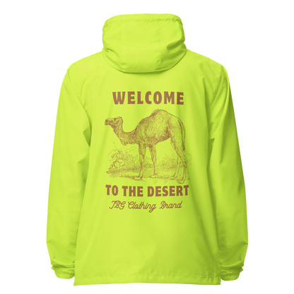 Men's Welcom to The Desert lightweight zip up windbreaker