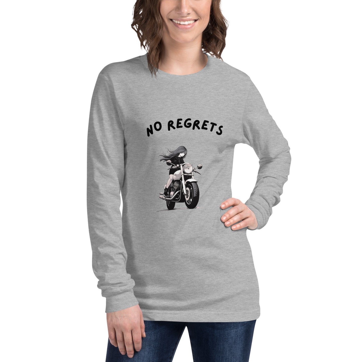 No Regrets  Womens Long Sleeve Tee