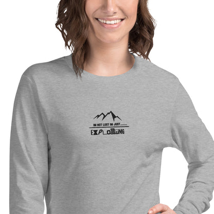 Not Lost Embroiderd Women's Long Sleeve Tee