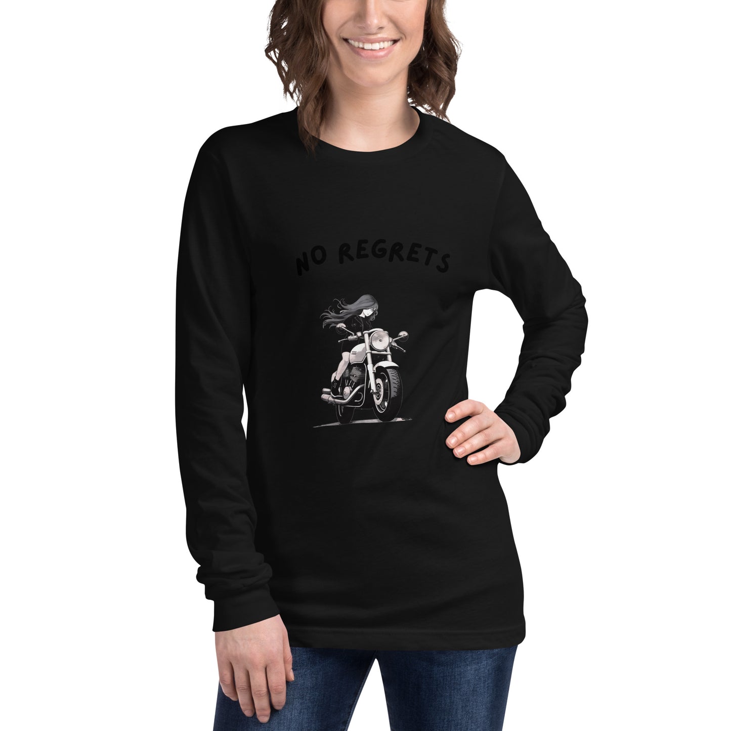 No Regrets  Womens Long Sleeve Tee