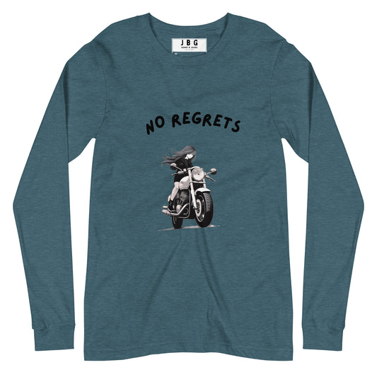 No Regrets  Womens Long Sleeve Tee