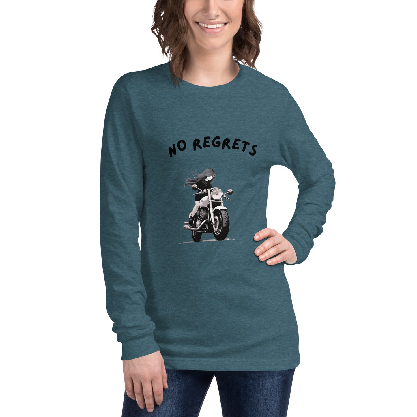 No Regrets  Womens Long Sleeve Tee