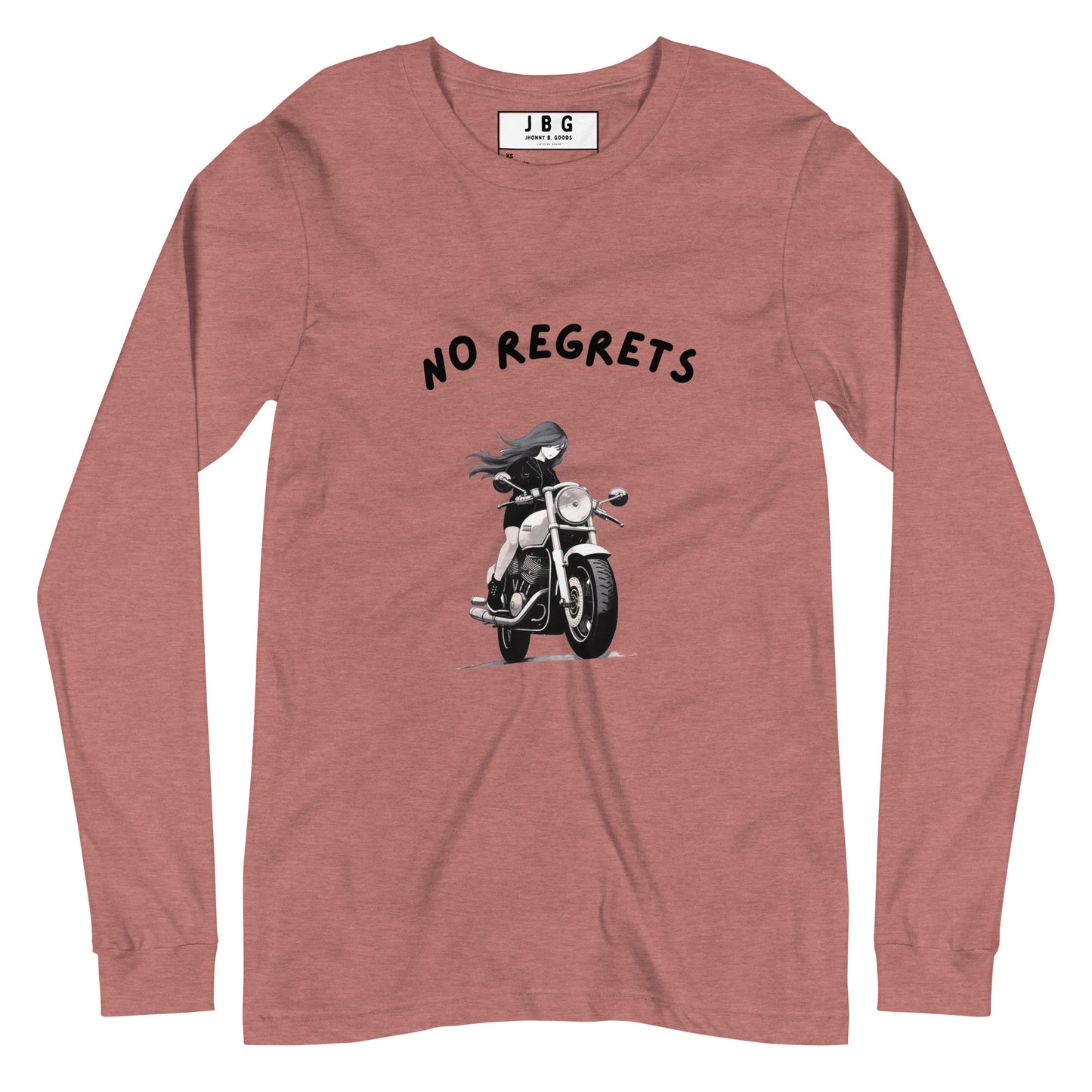 No Regrets  Womens Long Sleeve Tee