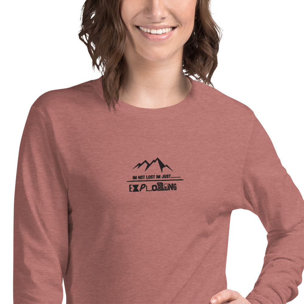 Not Lost Embroiderd Women's Long Sleeve Tee