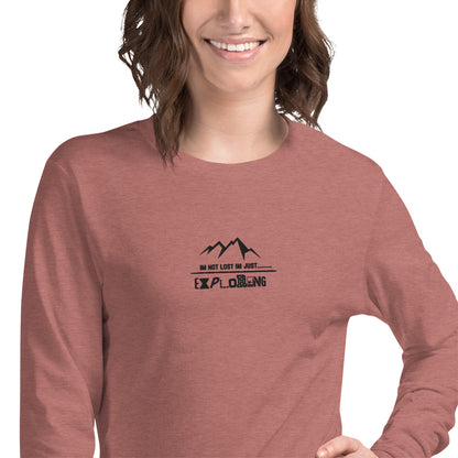 Not Lost Embroiderd Women's Long Sleeve Tee