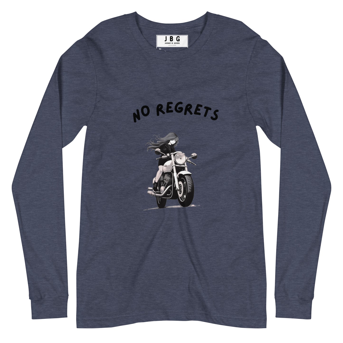 No Regrets  Womens Long Sleeve Tee