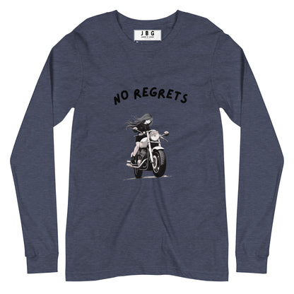 No Regrets  Womens Long Sleeve Tee