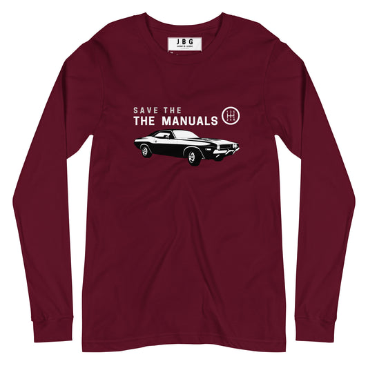 Save the Manuals men's Long Sleeve Tee