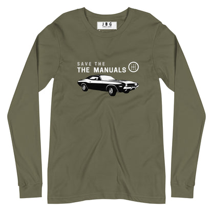 Save the Manuals men's Long Sleeve Tee