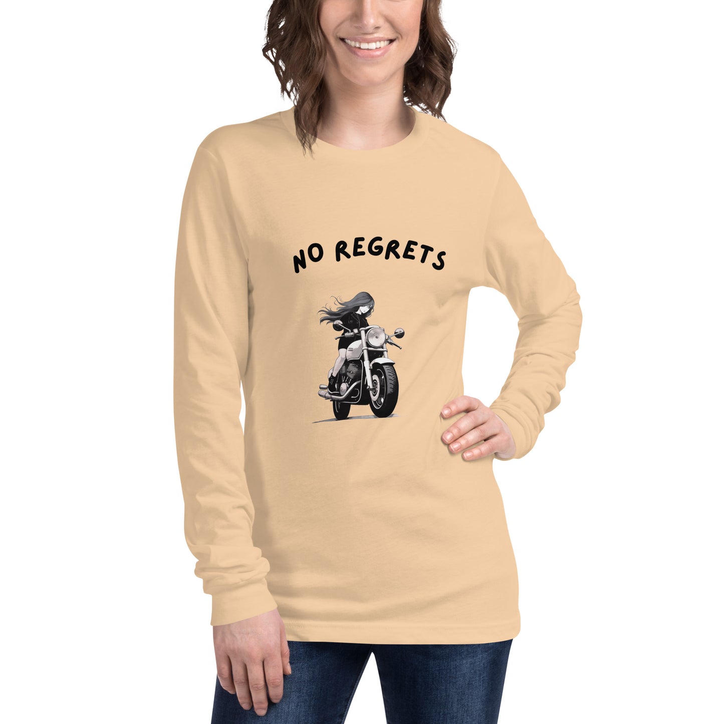 No Regrets  Womens Long Sleeve Tee