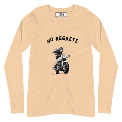 No Regrets  Womens Long Sleeve Tee