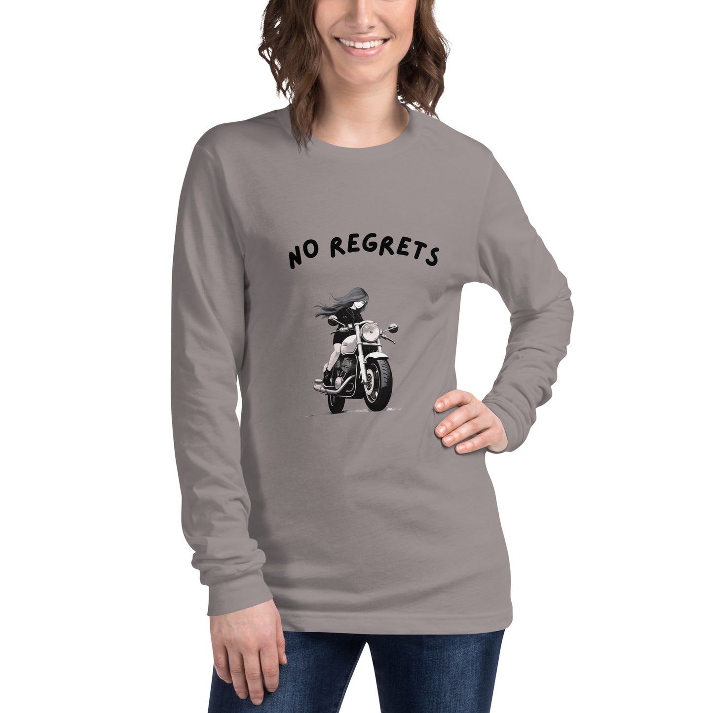 No Regrets  Womens Long Sleeve Tee