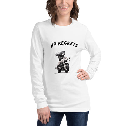 No Regrets  Womens Long Sleeve Tee