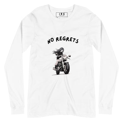 No Regrets  Womens Long Sleeve Tee