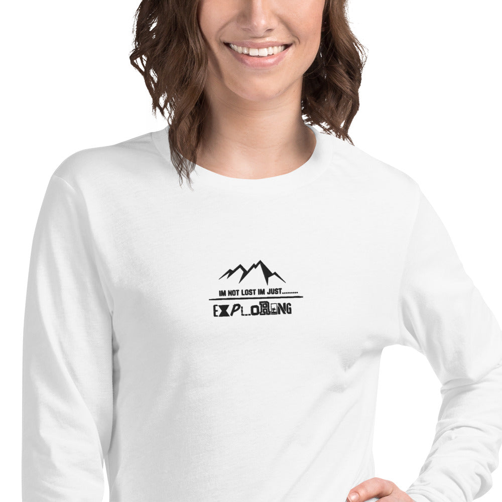 Not Lost Embroiderd Women's Long Sleeve Tee