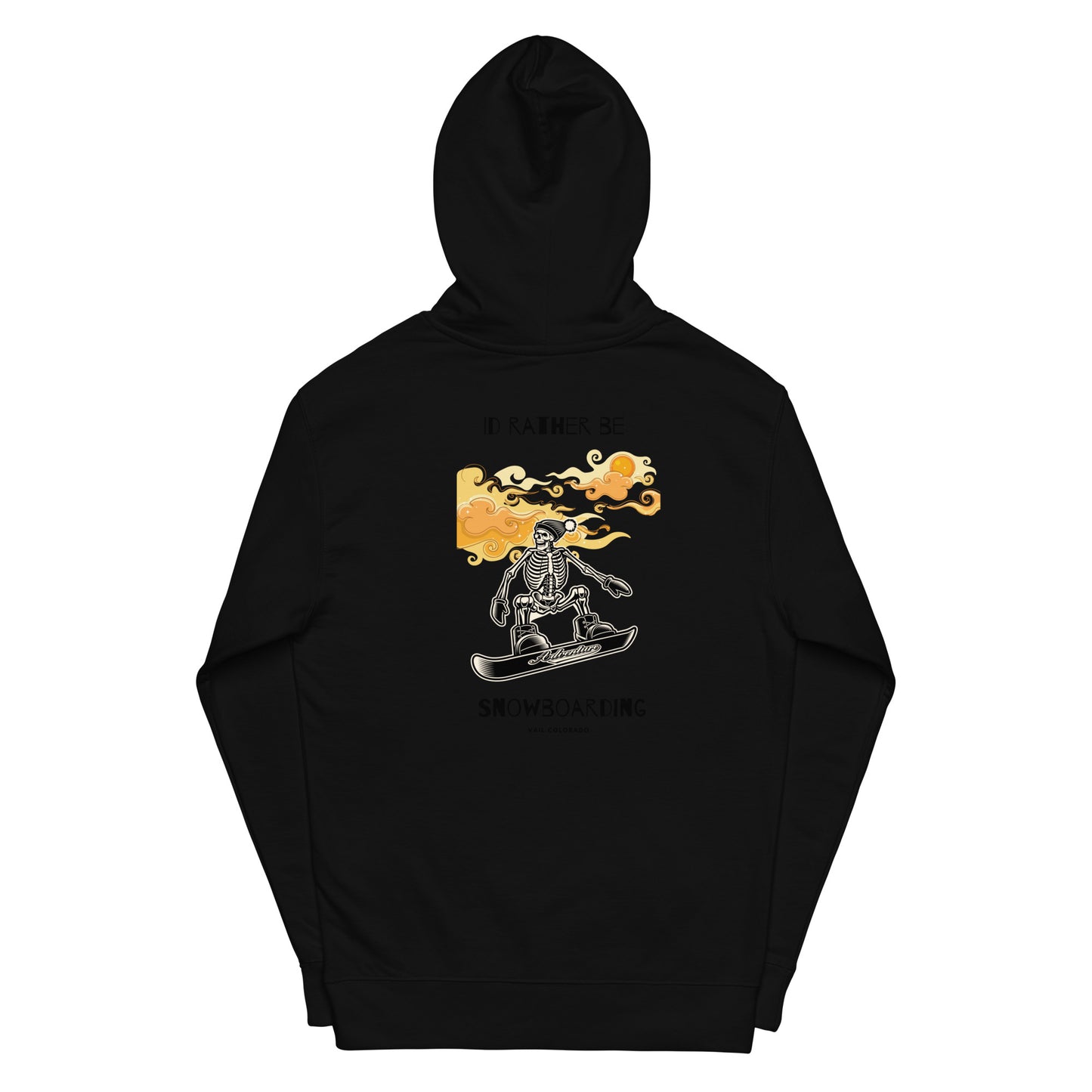 Id Rather Be Snowboarding men midweight hoodie