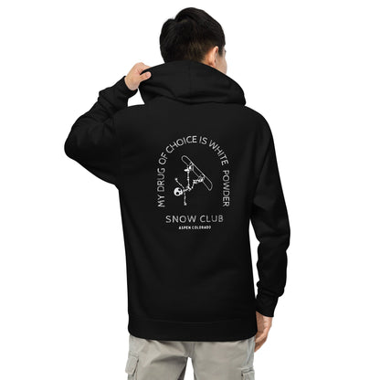 White Powder Snow Club women's midweight hoodie