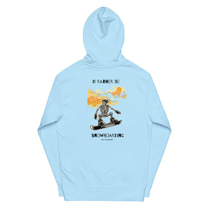 Id Rather Be Snowboarding men midweight hoodie