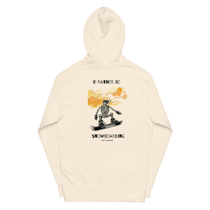 Id Rather Be Snowboarding men midweight hoodie