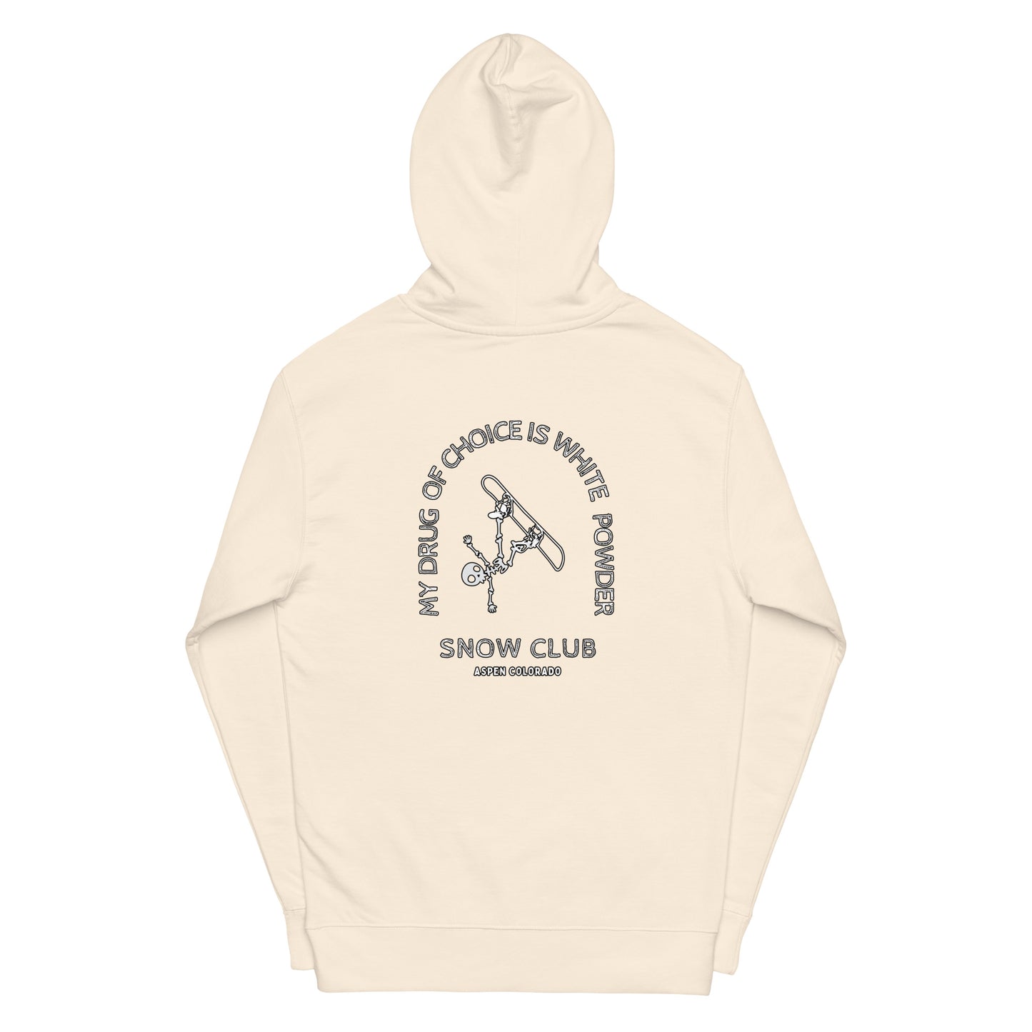 White Powder Snow Club men midweight hoodie