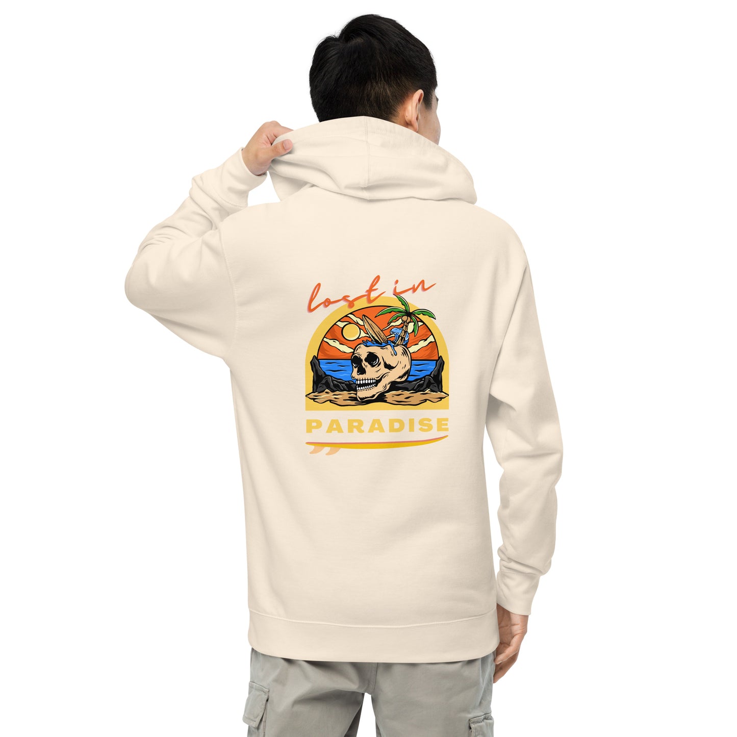 Lost In Paradise  men midweight hoodie