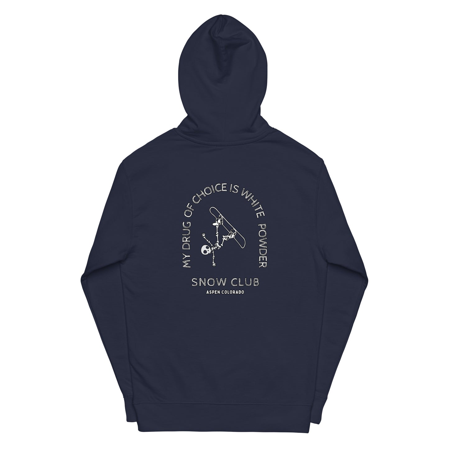 White Powder Snow Club men midweight hoodie