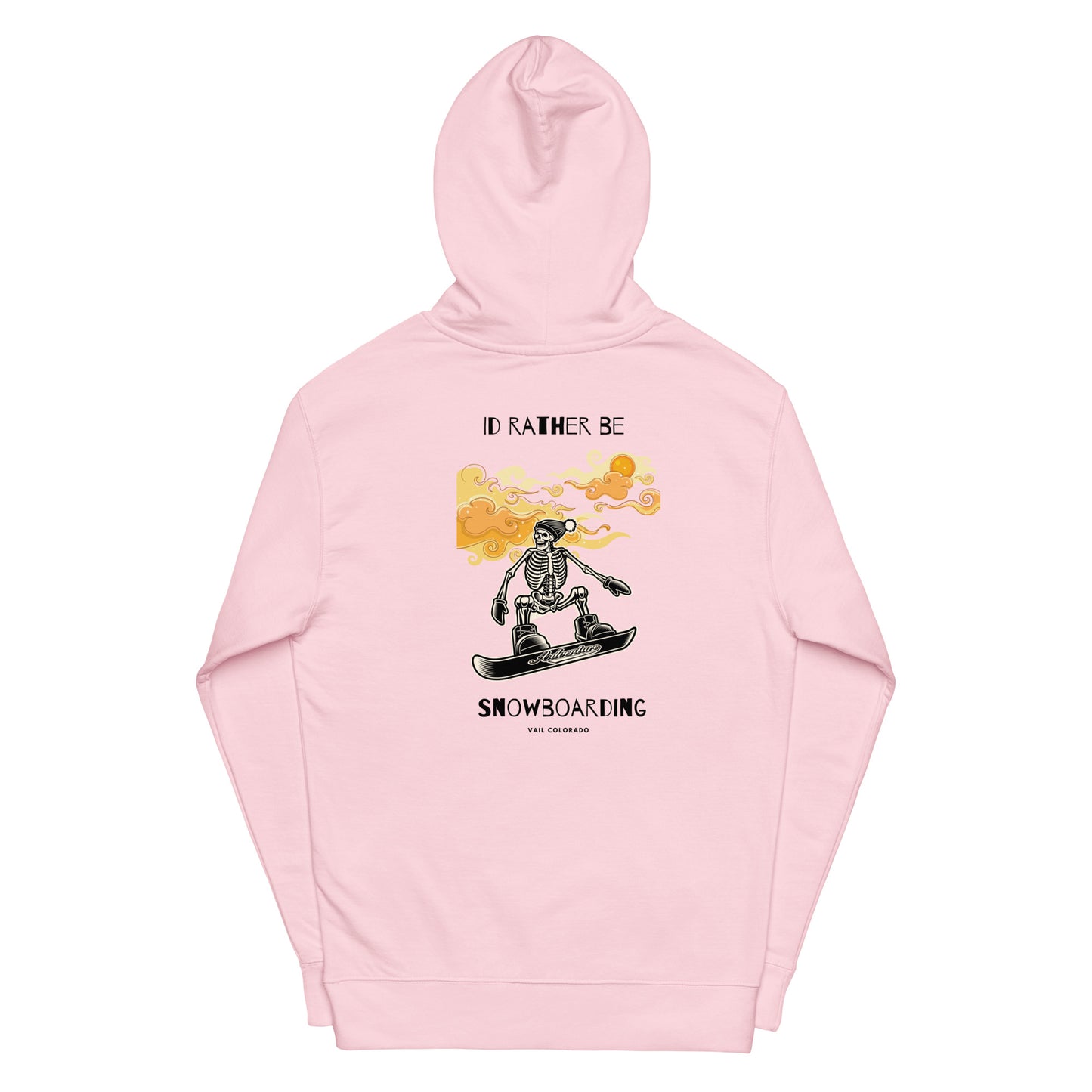 Id Rather Be Snowboarding men midweight hoodie