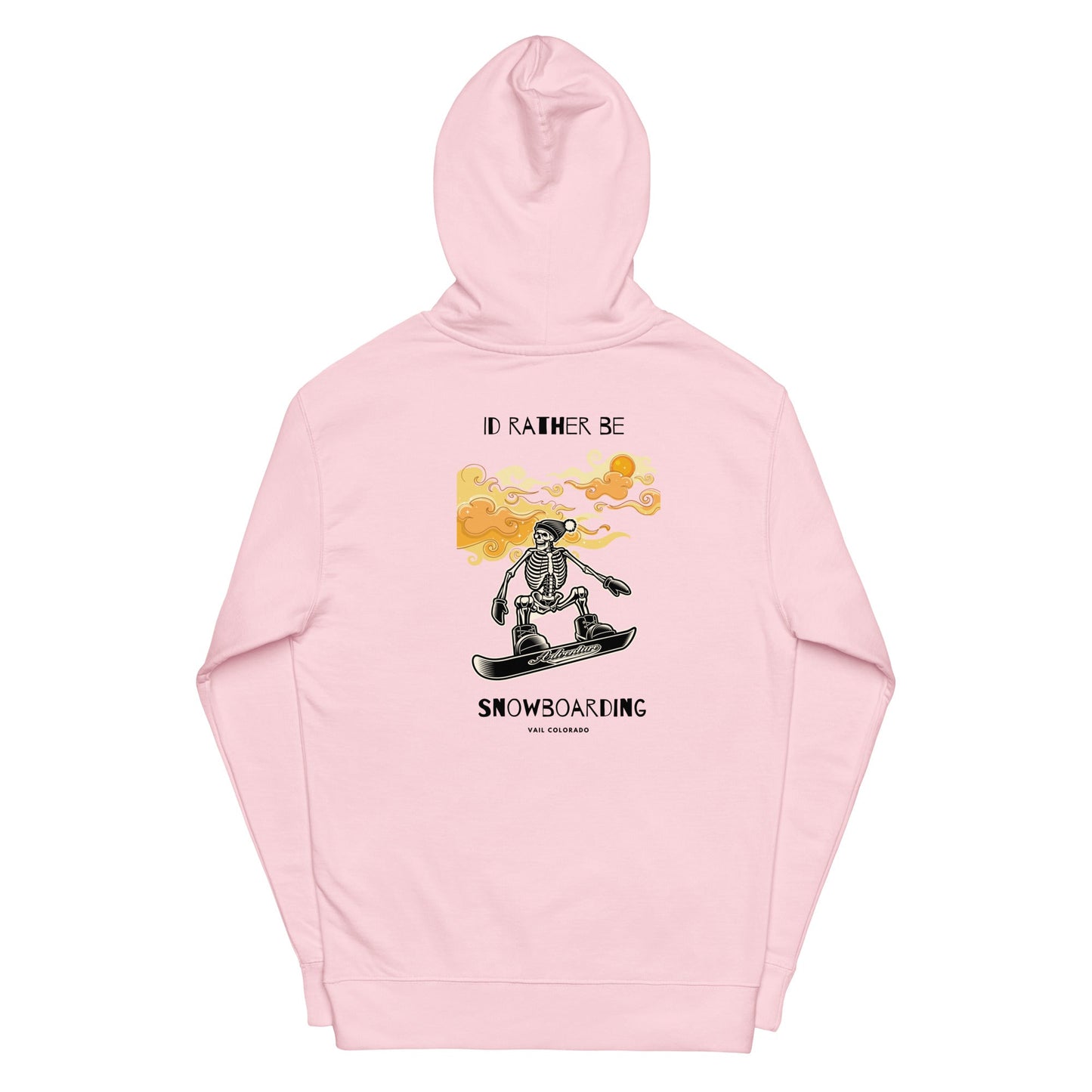 Id Rather Be Snowboarding women's midweight hoodie