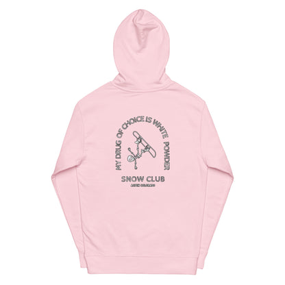 White Powder Snow Club women's midweight hoodie