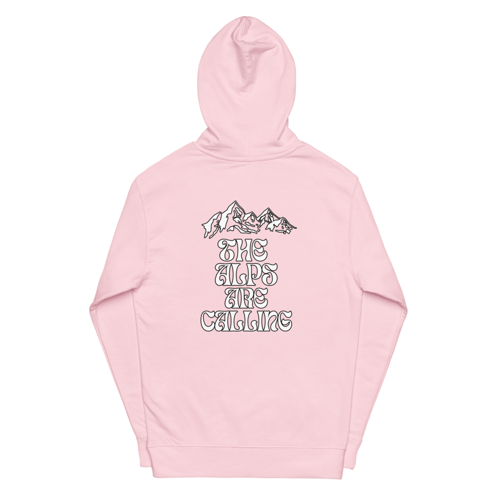 The Alps Are Calling women's midweight hoodie