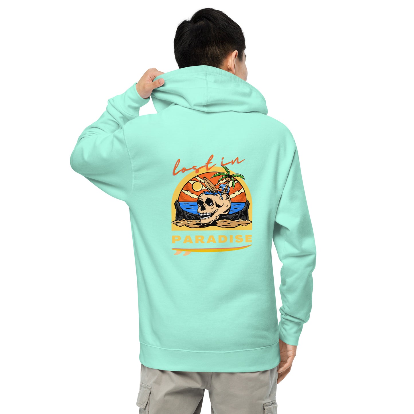 Lost In Paradise  men midweight hoodie