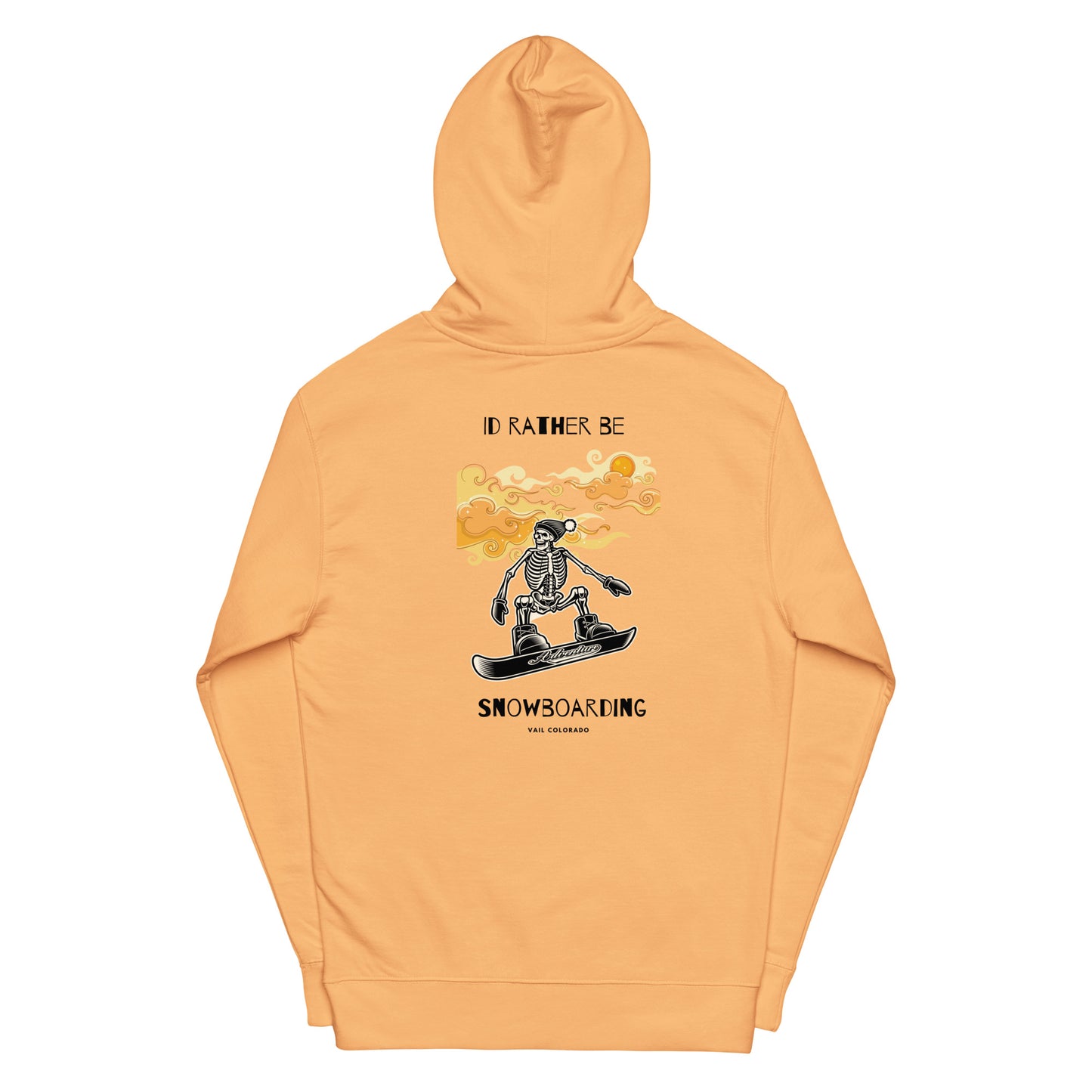 Id Rather Be Snowboarding men midweight hoodie