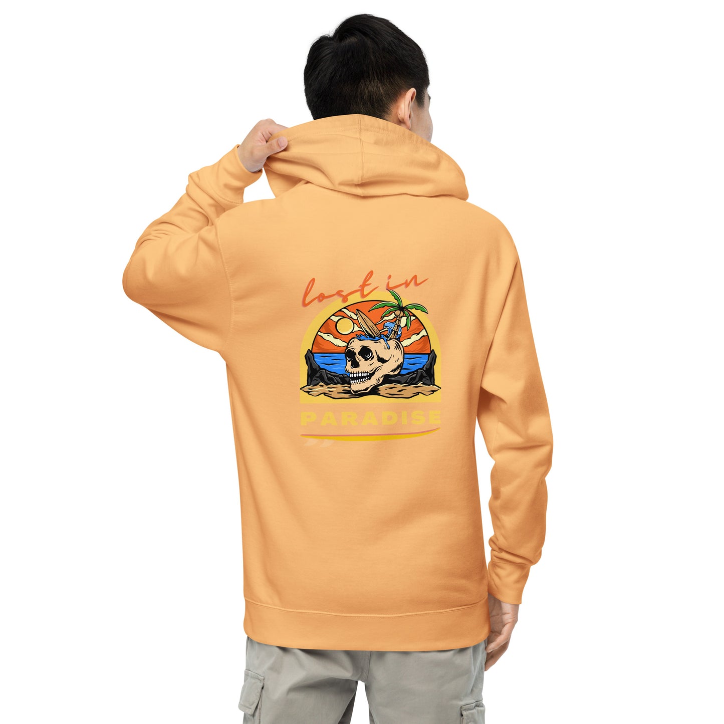 Lost In Paradise  men midweight hoodie