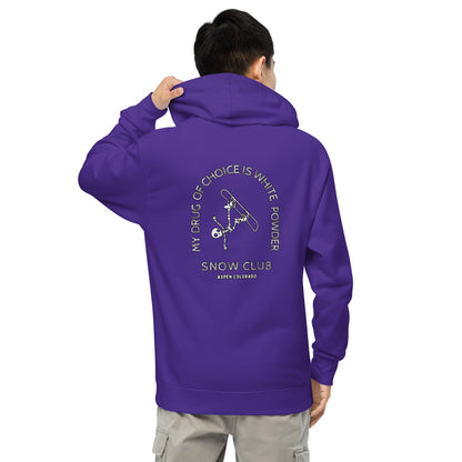 White Powder Snow Club women's midweight hoodie