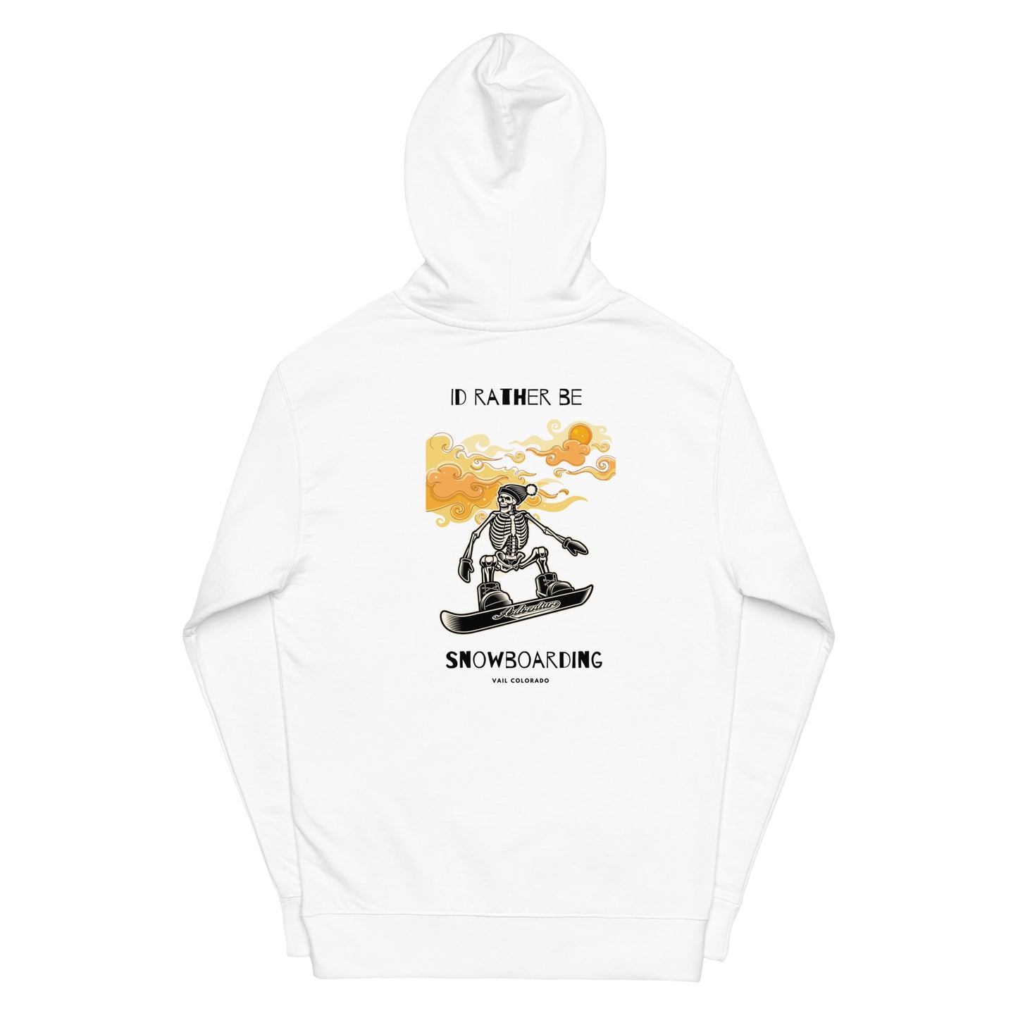 Id Rather Be Snowboarding men midweight hoodie