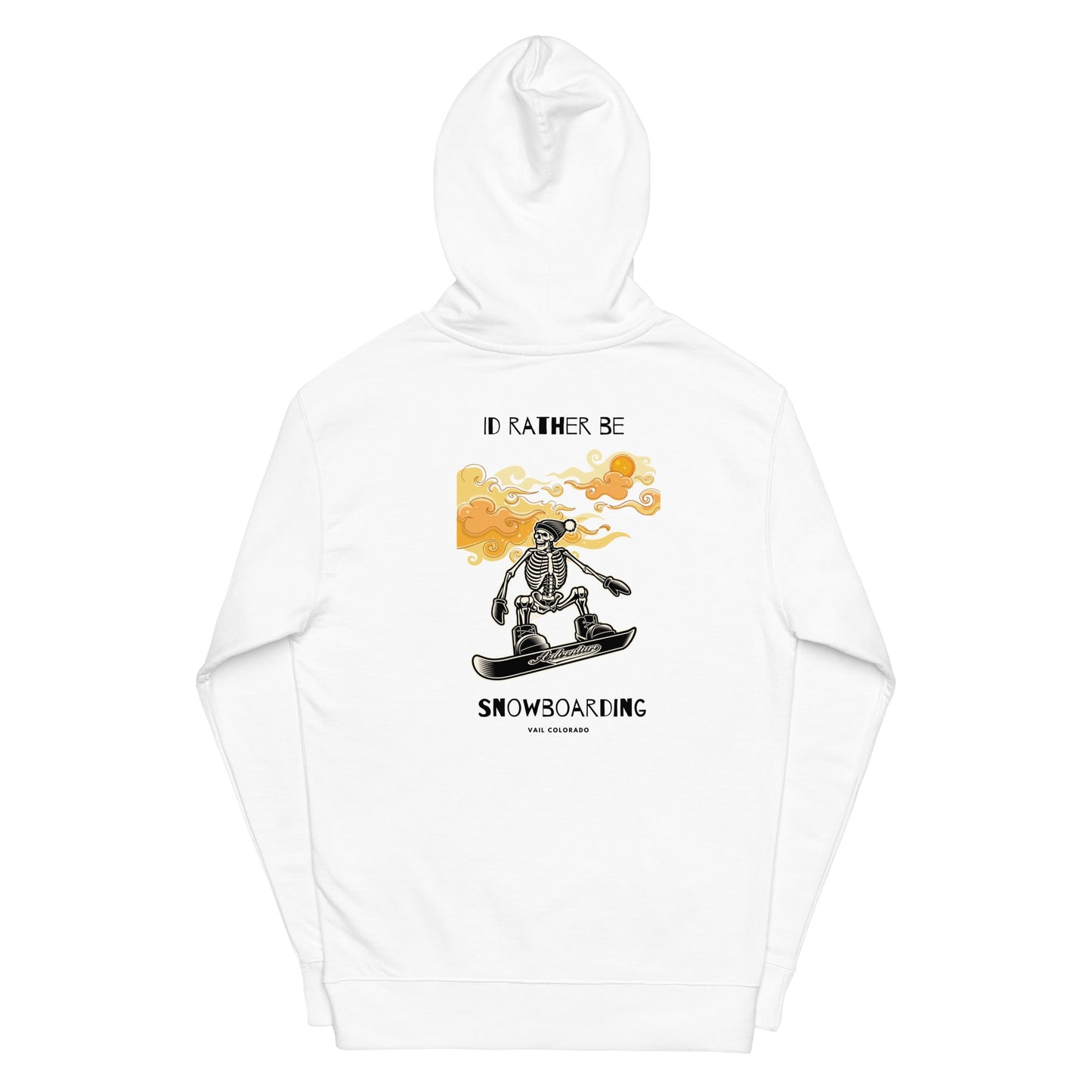 Id Rather Be Snowboarding women's midweight hoodie