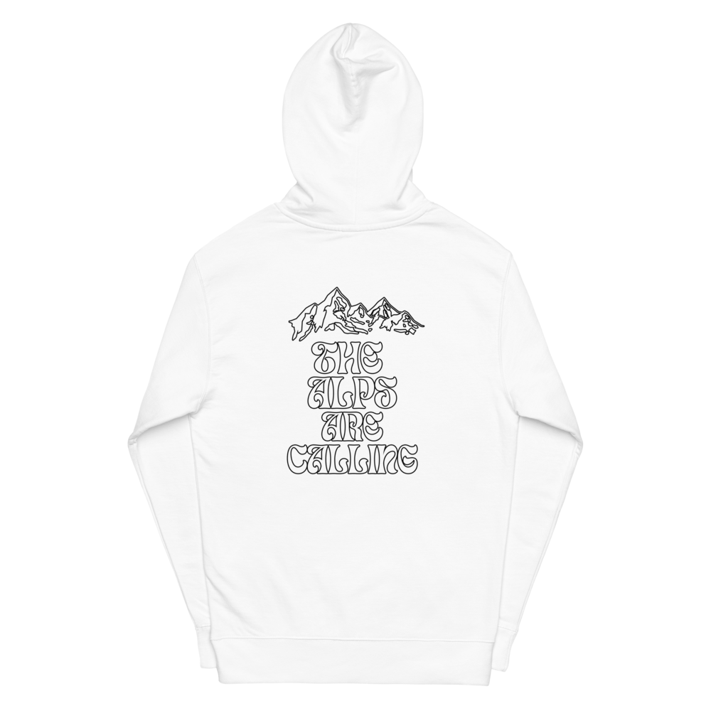 The Alps Are Calling men midweight hoodie