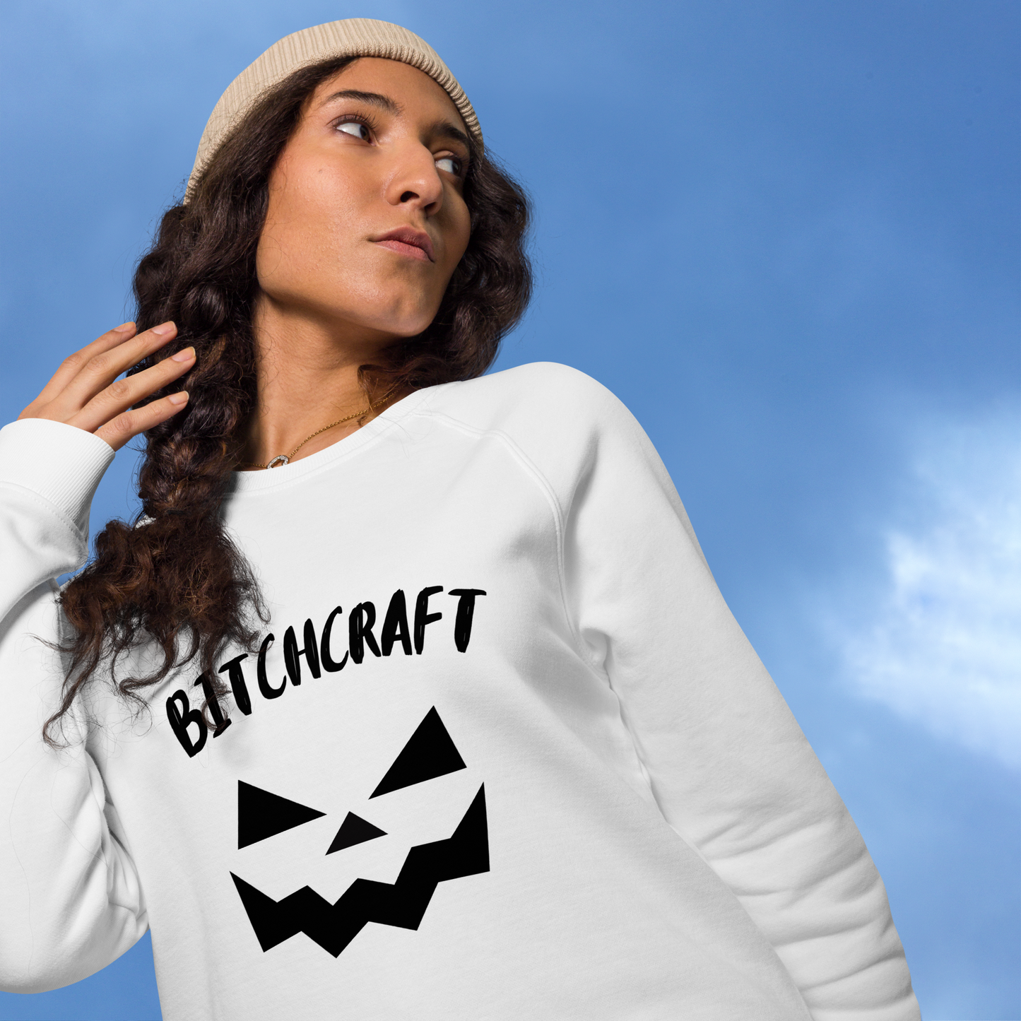 Bitchcraft Women's organic raglan sweatshirt