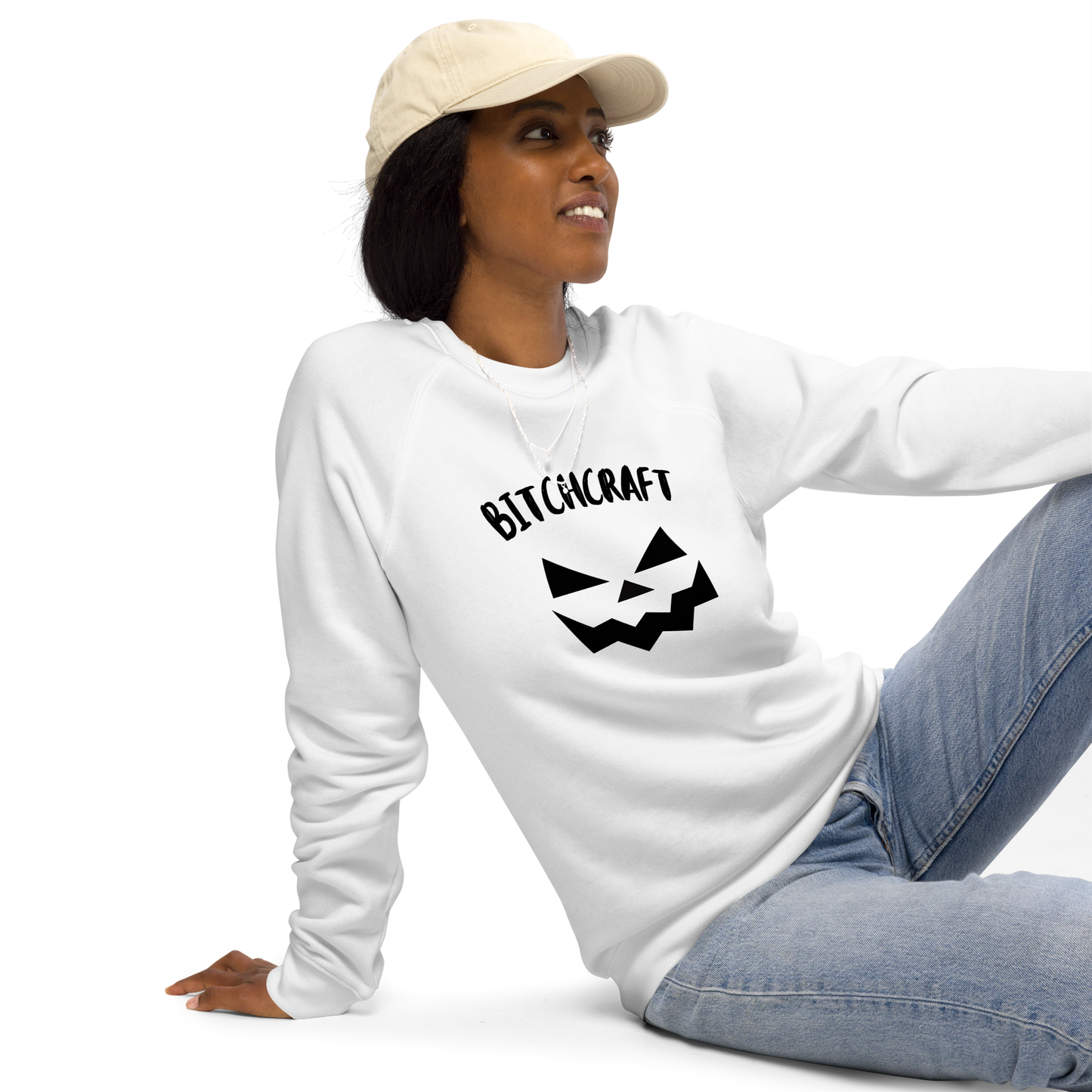 Bitchcraft Women's organic raglan sweatshirt