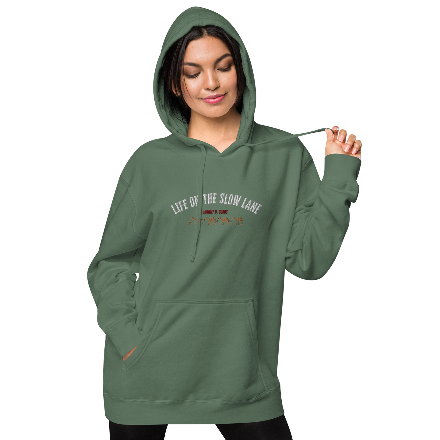 Life on The Slow Lane  Women's pigment-dyed hoodie