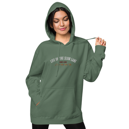 Life on The Slow Lane  Women's pigment-dyed hoodie