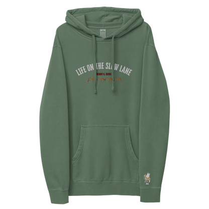 Life on The Slow Lane  Women's pigment-dyed hoodie