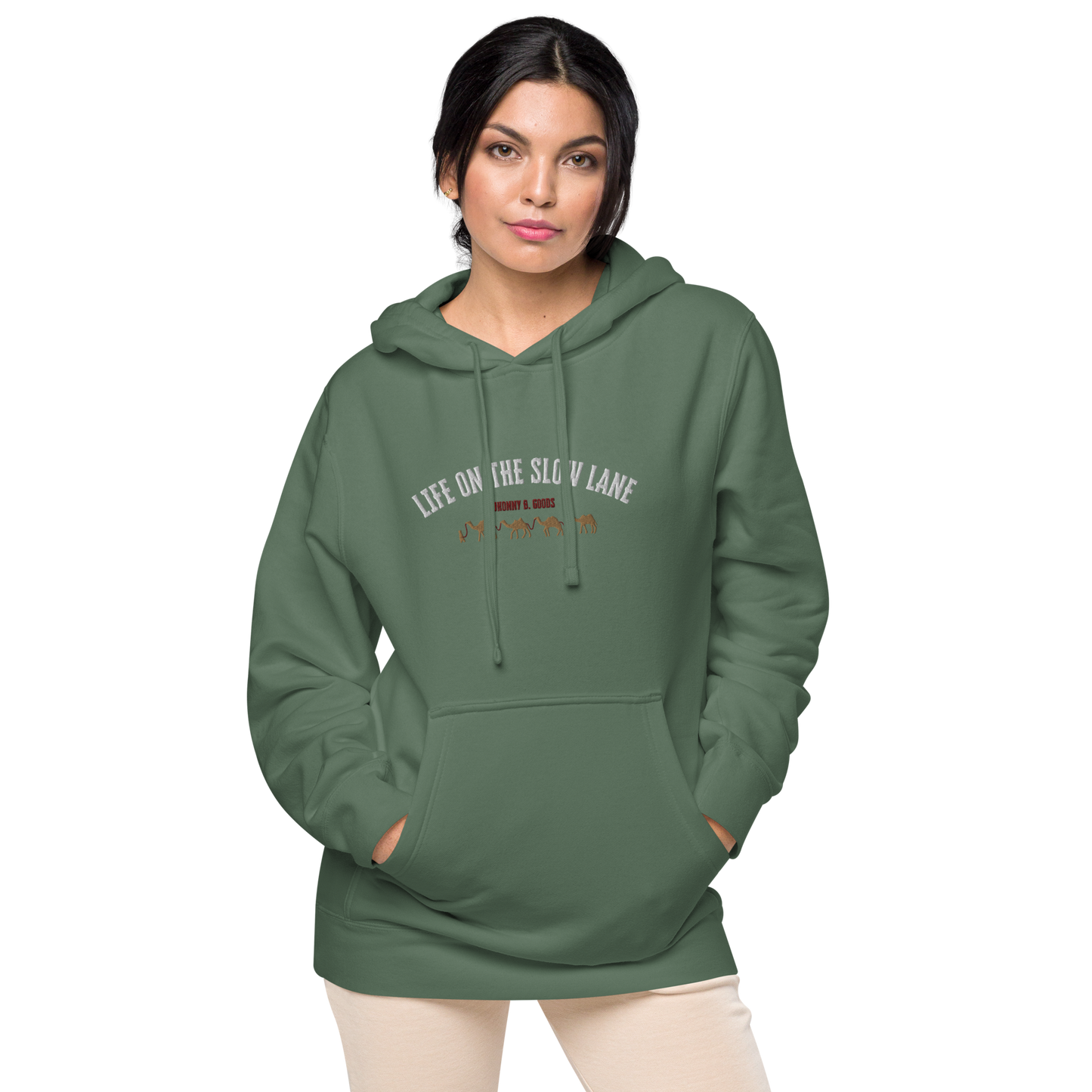 Life on The Slow Lane  Women's pigment-dyed hoodie